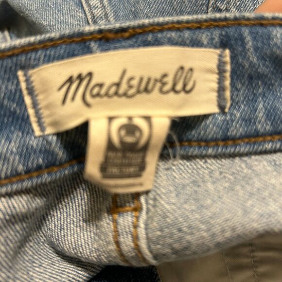 Madewell Curvy 90s Straight Jean Womens 29P Petite Light Wash Blue Stretch - Picture 6 of 9